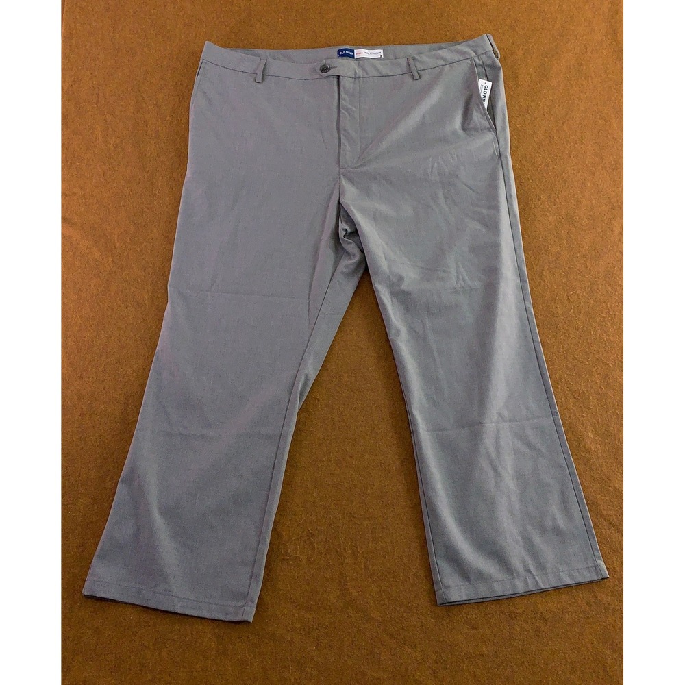 Old Navy Mens 48x30 Gray 90s Straight Built-In Flex Pants NWT